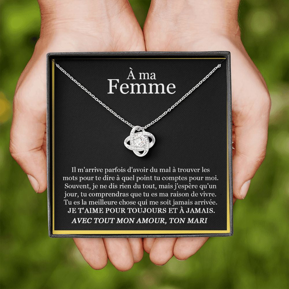 ETERNITY • Collier Déclaration d'amour Noeud d'Amour - Lehnaa