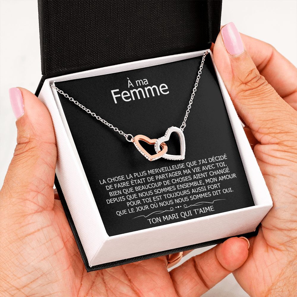 ETERNITY • Collier Déclaration d'amour Double Cœur - Lehnaa