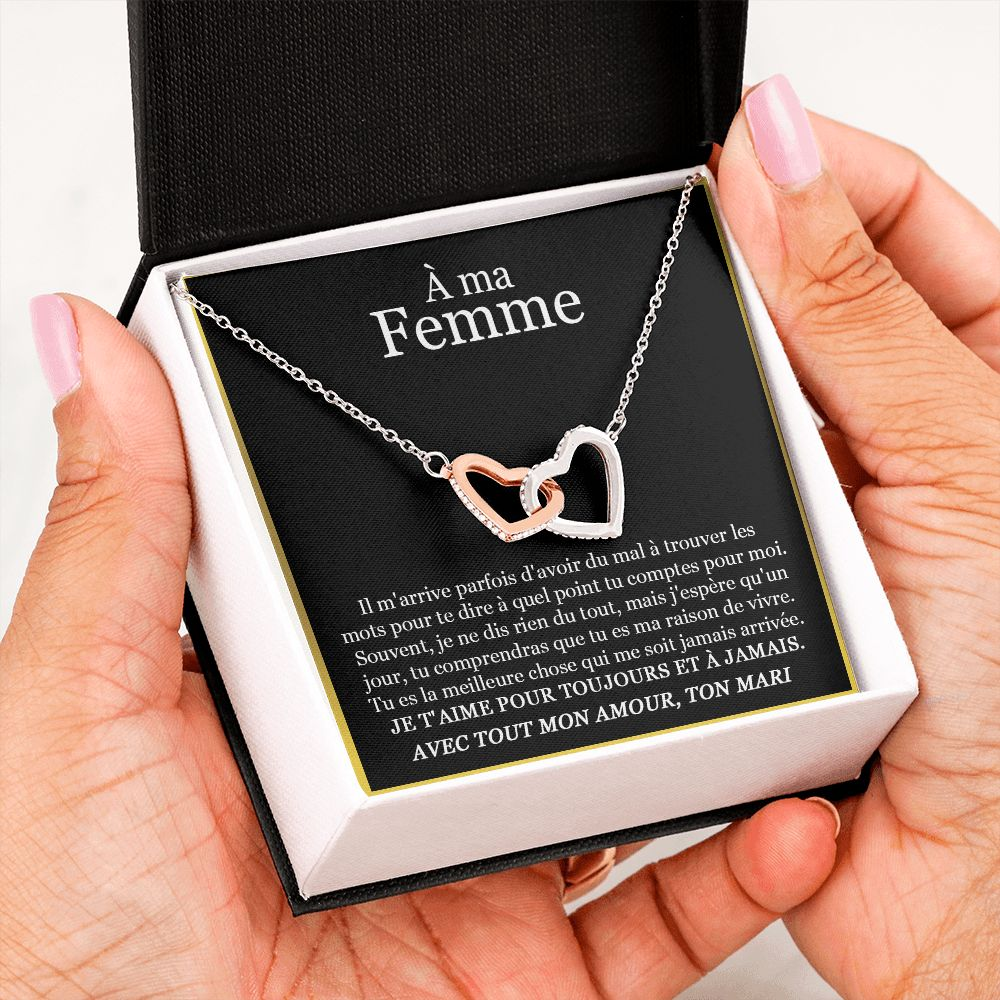 ETERNITY • Collier Déclaration d'amour Double Cœur - Lehnaa