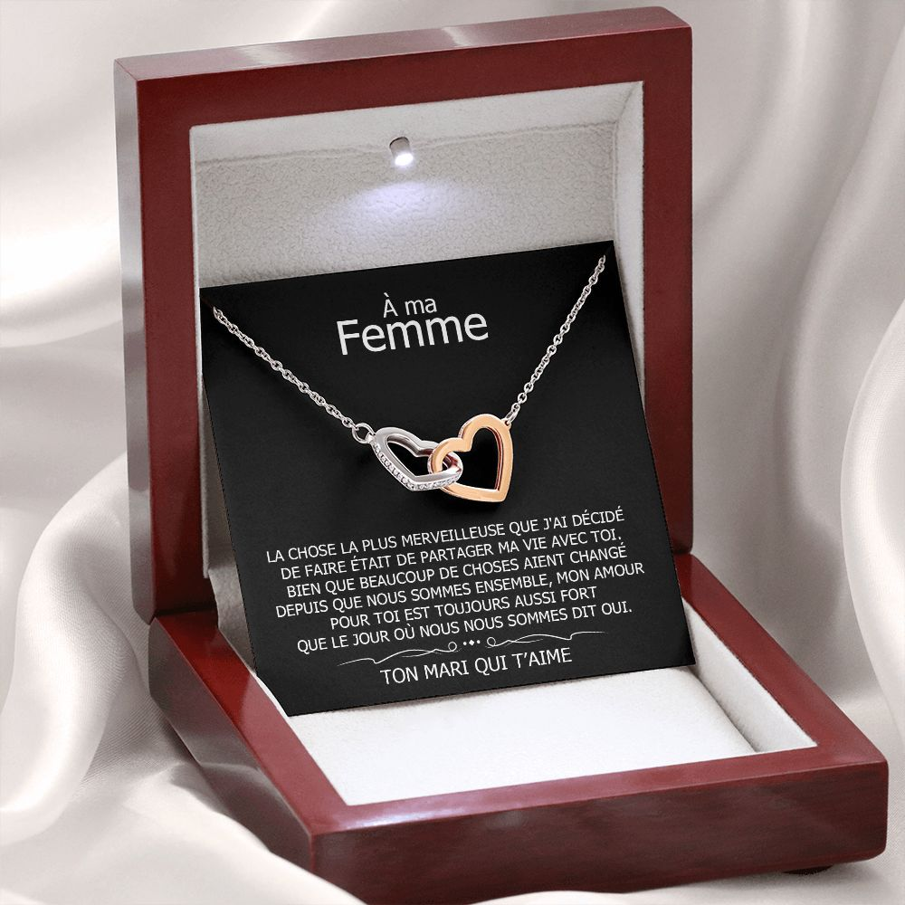 ETERNITY • Collier Déclaration d'amour Double Cœur - Lehnaa