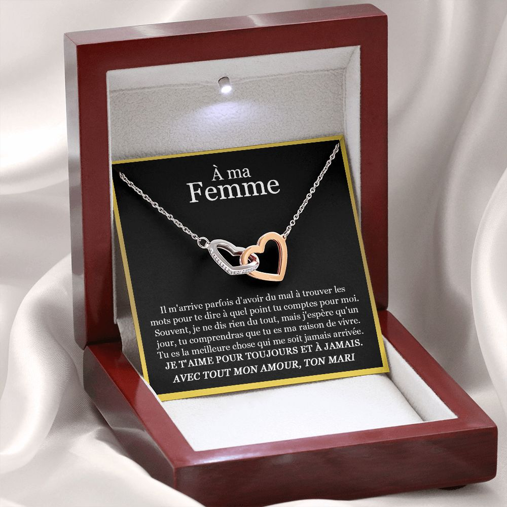 ETERNITY • Collier Déclaration d'amour Double Cœur - Lehnaa