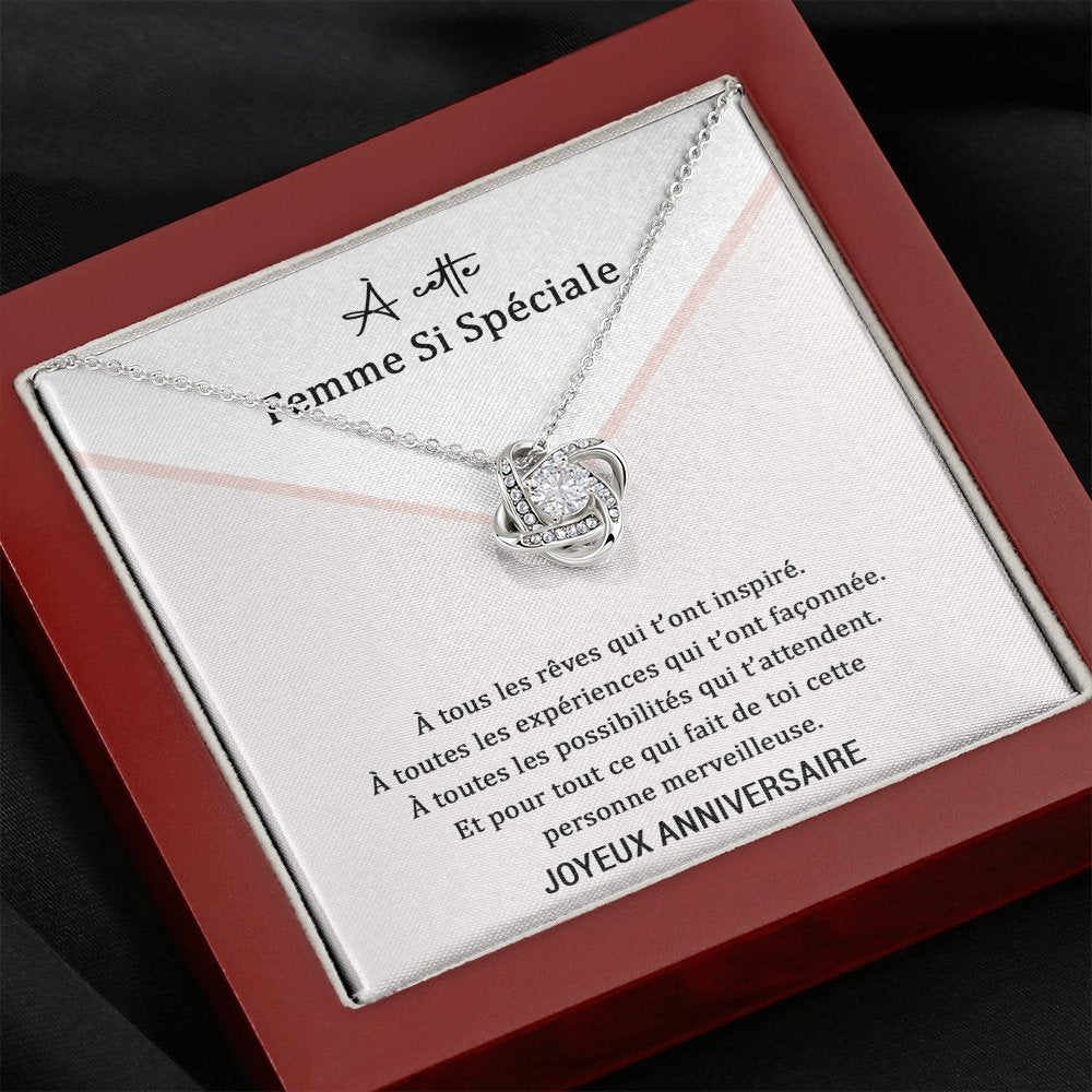 ANNIMERVEILLE • Collier Anniversaire Amour Noeud d'Amour - Lehnaa