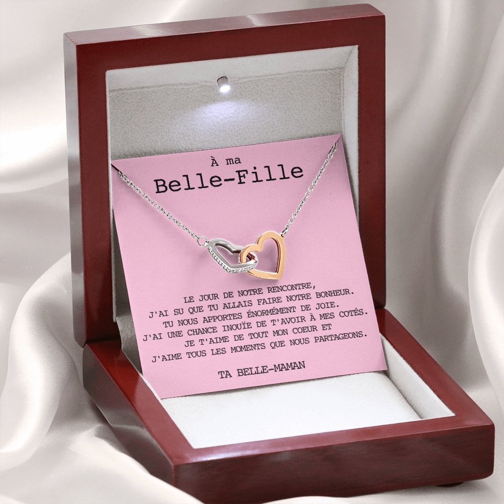 BELLA • Collier Belle-Fille Double Cœur - Lehnaa
