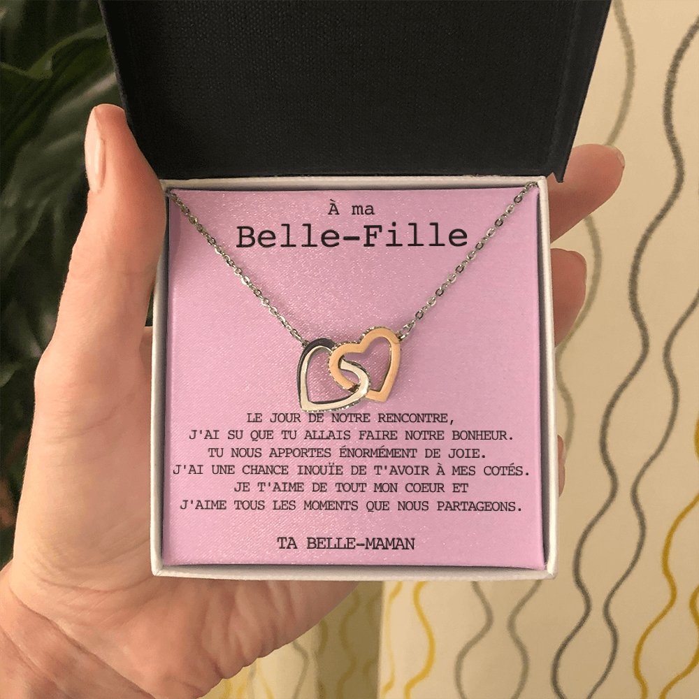 BELLA • Collier Belle-Fille Double Cœur - Lehnaa