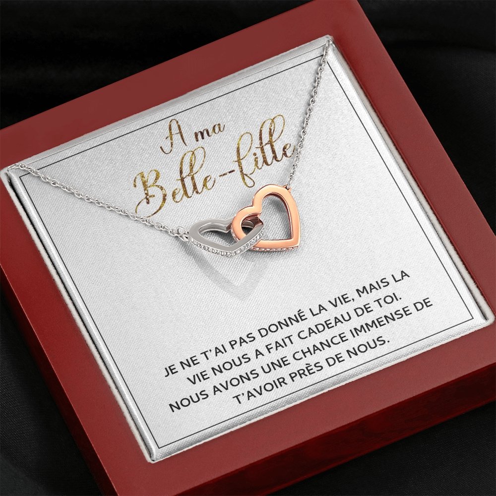 BELLA • Collier Belle-Fille Double Cœur - Lehnaa