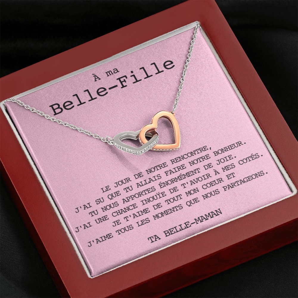 BELLA • Collier Belle-Fille Double Cœur - Lehnaa