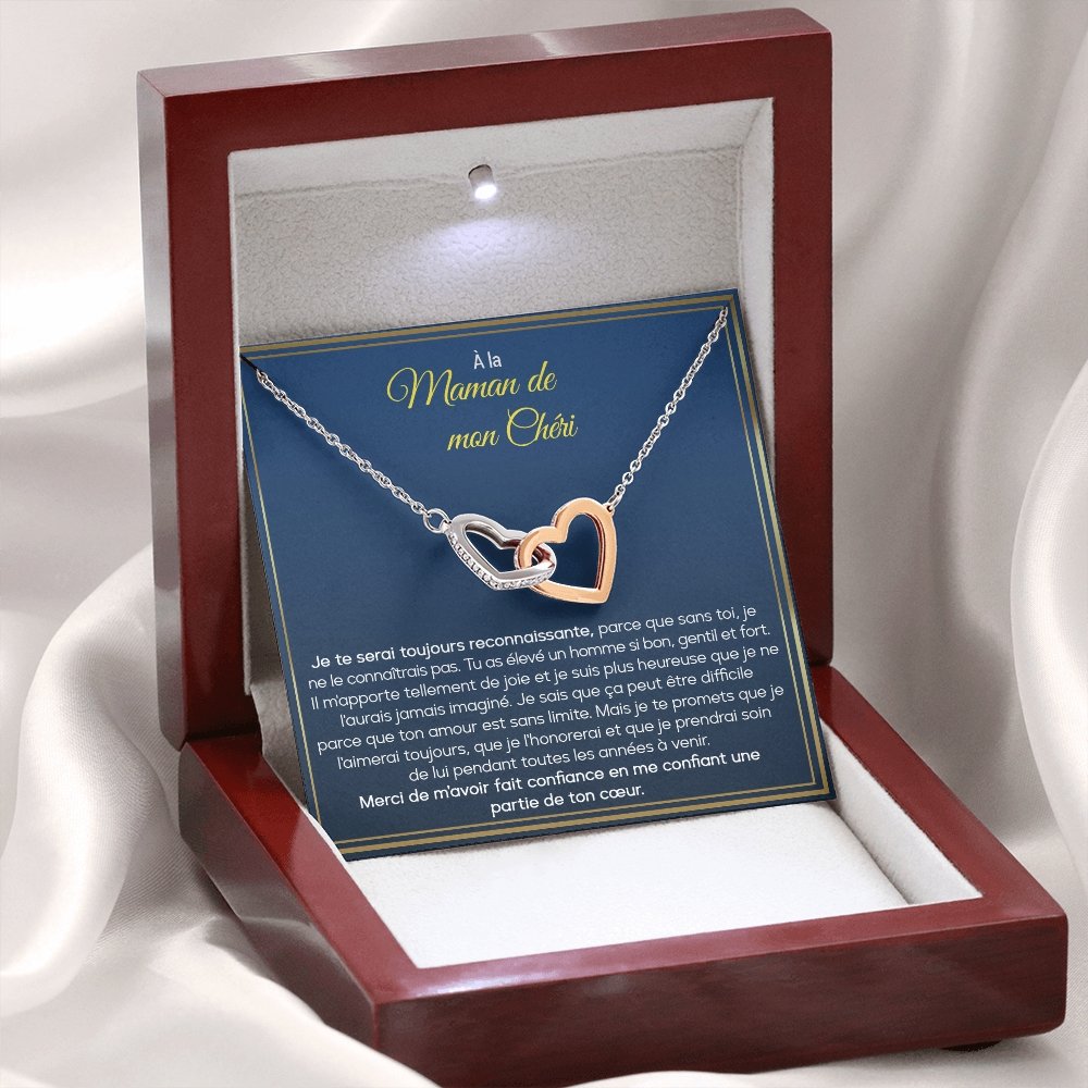 BELMOM • COLLIER BELLE-MÈRE Double Cœur - Lehnaa
