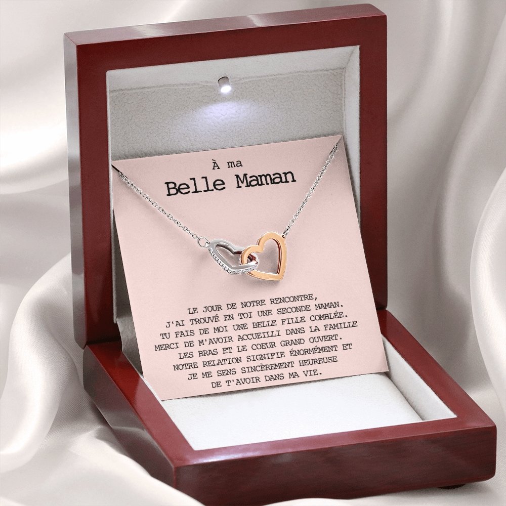 BELMOM • COLLIER BELLE-MÈRE DOUBLE COEUR - Lehnaa