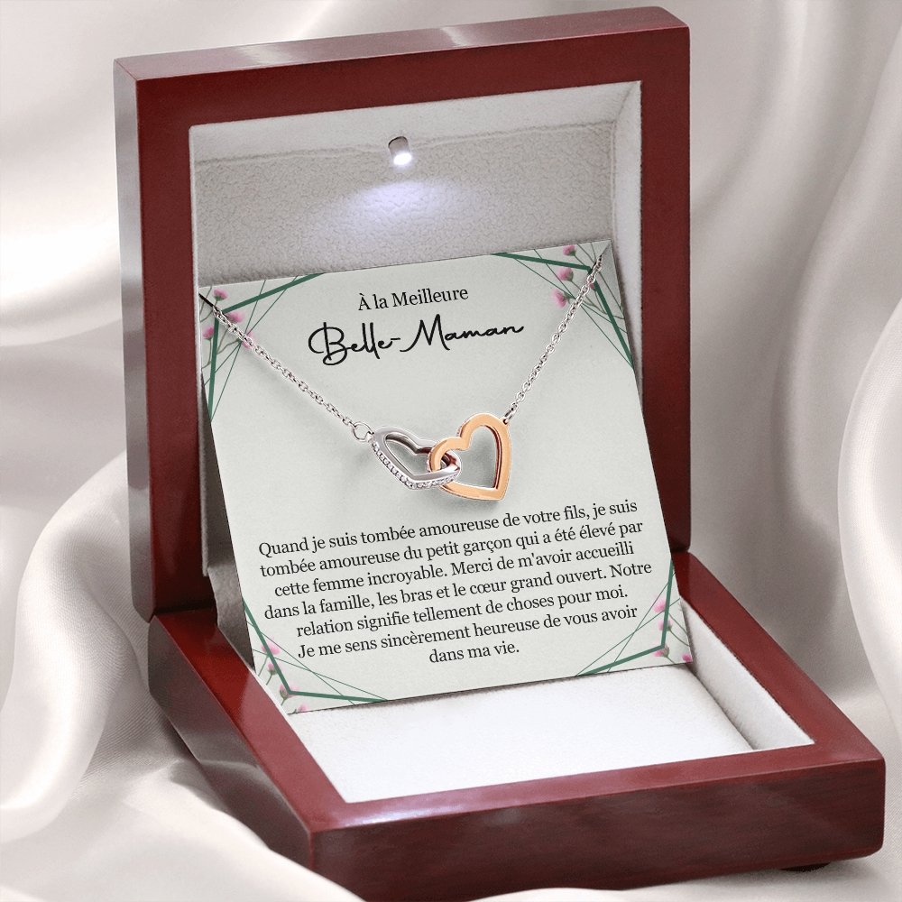 BELMOM • COLLIER BELLE-MÈRE VERSION FEMME Double Cœur - Lehnaa
