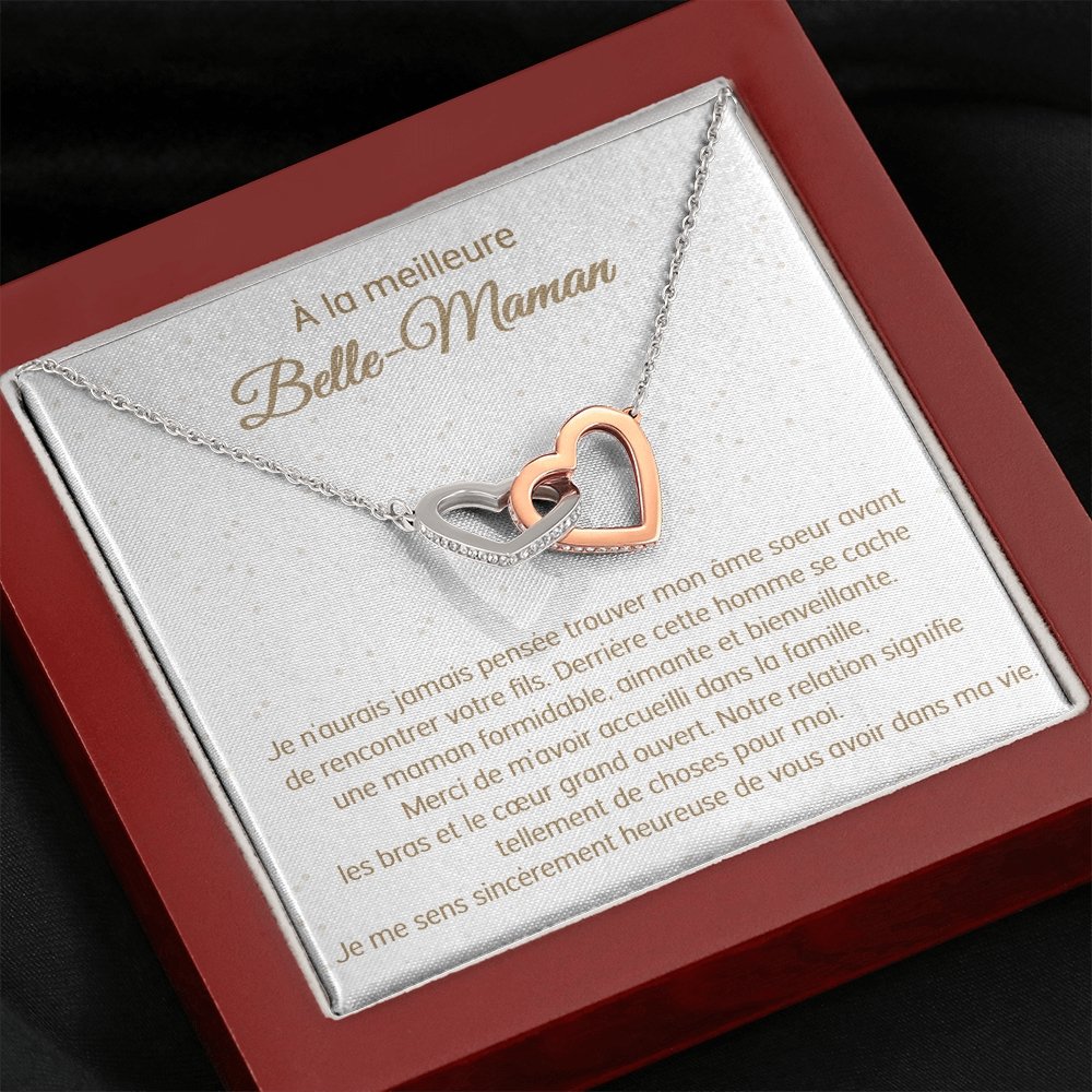 BELMOM • COLLIER BELLE-MÈRE VERSION FEMME Double Cœur - Lehnaa