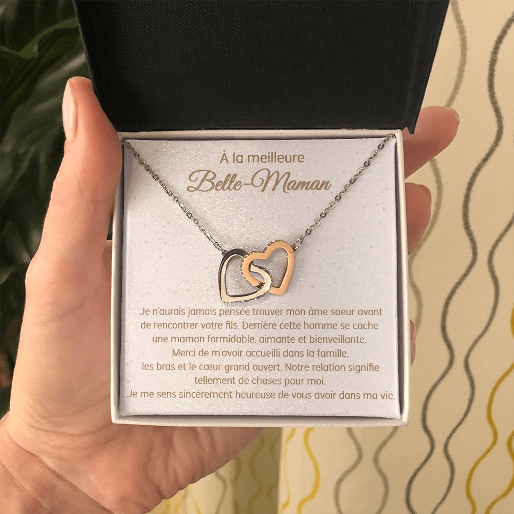 BELMOM • COLLIER BELLE-MÈRE VERSION FEMME Double Cœur - Lehnaa