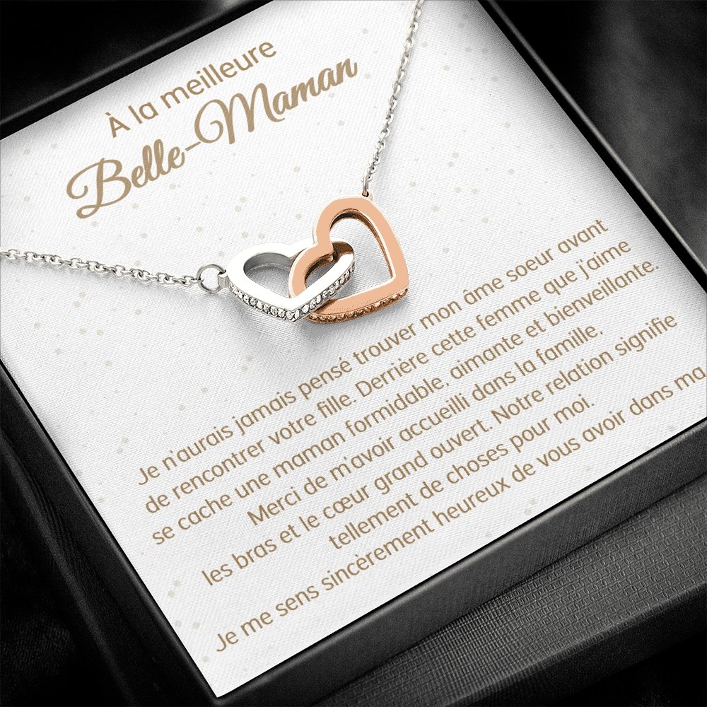 BELMOM • COLLIER BELLE-MÈRE VERSION HOMME Double Cœur - Lehnaa