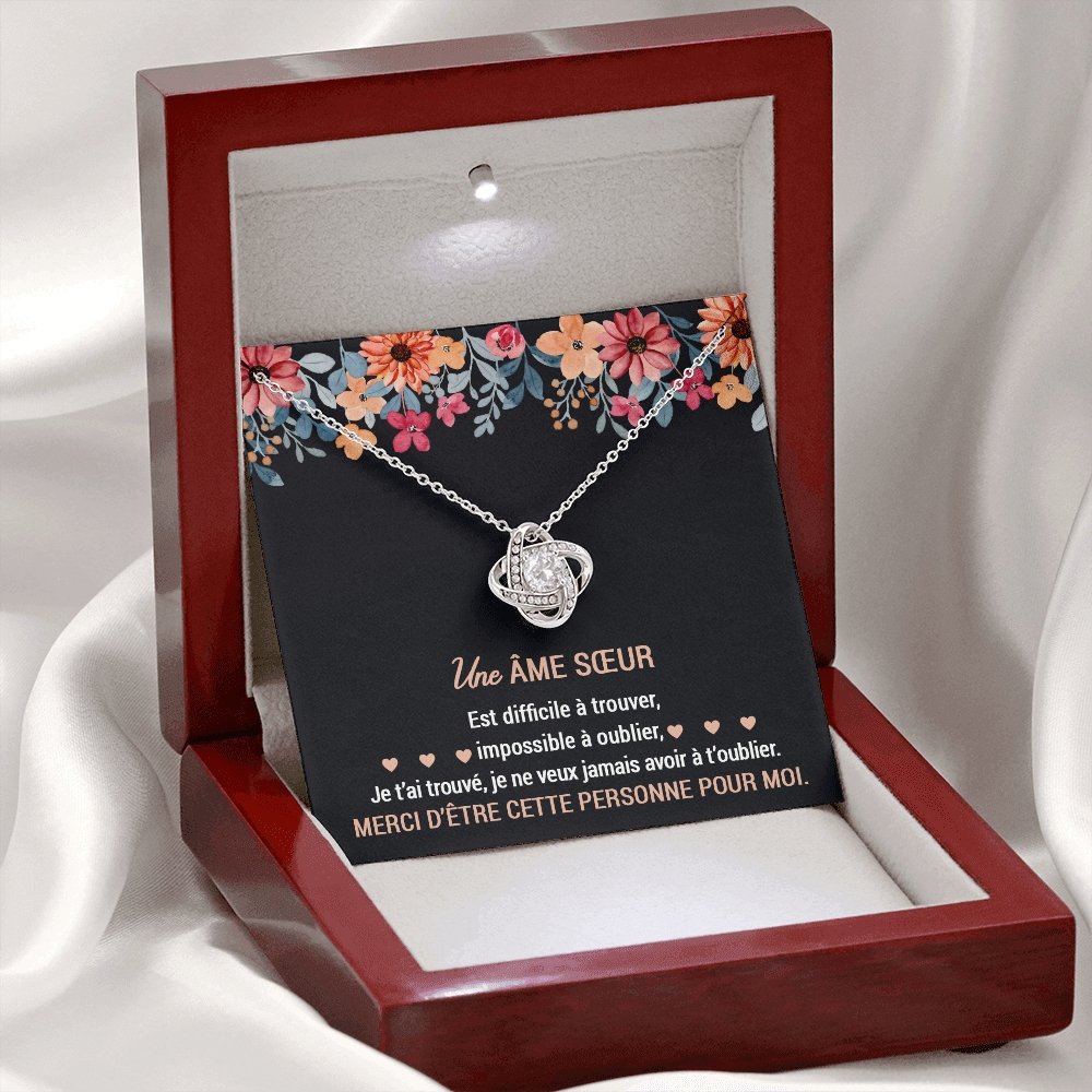 ETERNITY • Collier Ame SŒUR Noeud d'Amour - Lehnaa