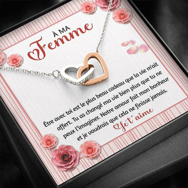 Collier Cœur Sirène En Alliage Pour Femme - Cadeau Romantique Saint-Valentin, Anniversaire - Chaîne 45+5 Cm