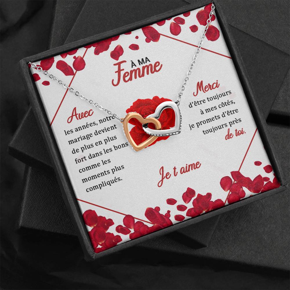 ETERNITY • Collier Amoureux Double Cœur - Lehnaa
