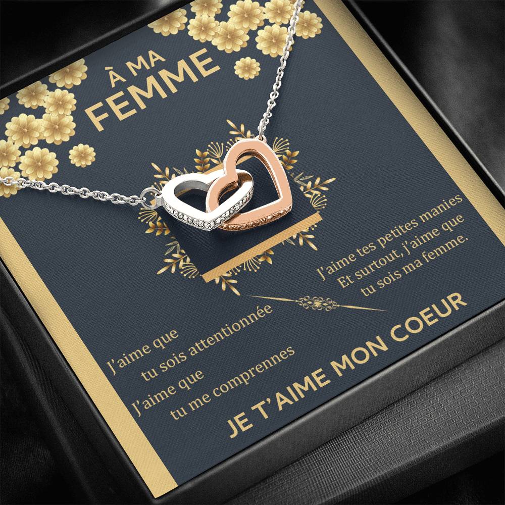 ETERNITY • Collier Amoureux Double Cœur - Lehnaa