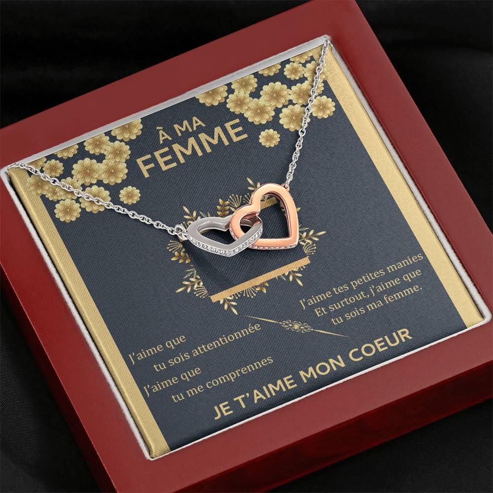 ETERNITY • Collier Amoureux Double Cœur - Lehnaa