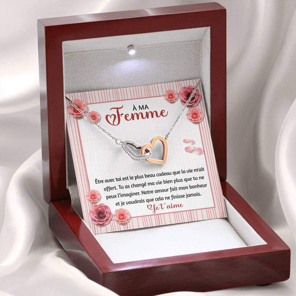 ETERNITY • Collier Amoureux Double Cœur - Lehnaa