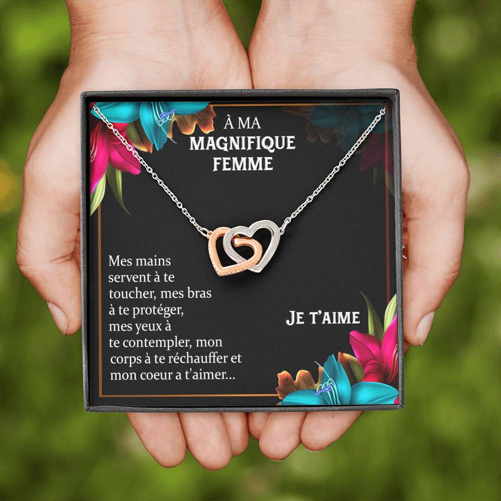 ETERNITY • Collier Déclaration d'amour Double Cœur - Lehnaa