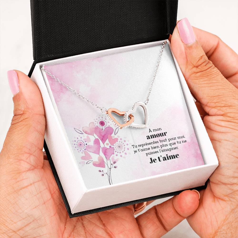 ETERNITY • Collier Déclaration d'amour Double Cœur - Lehnaa