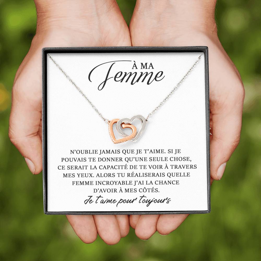 ETERNITY • Collier Déclaration d'amour Double Cœur - Lehnaa