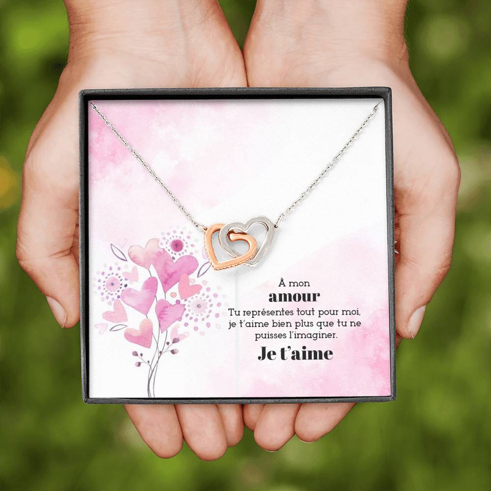 ETERNITY • Collier Déclaration d'amour Double Cœur - Lehnaa