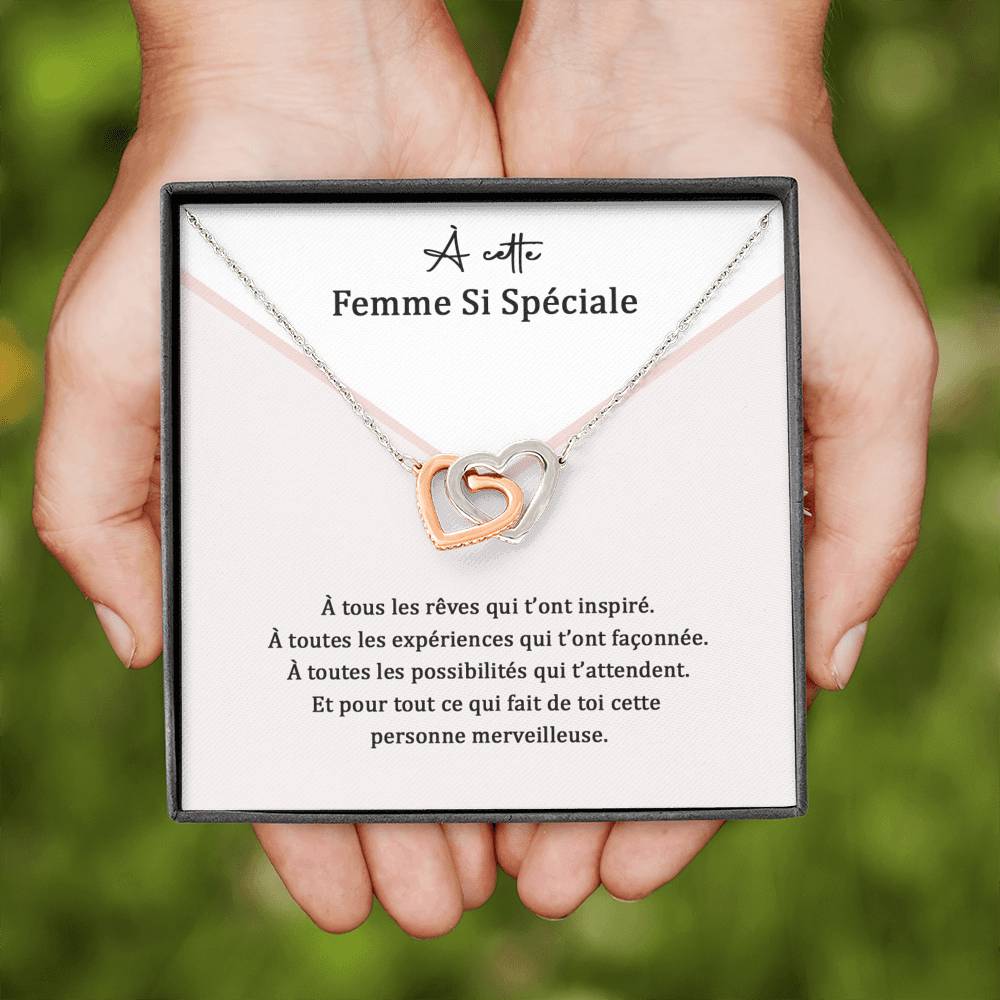 ETERNITY • Collier Femme Speciale Double Cœur - Lehnaa