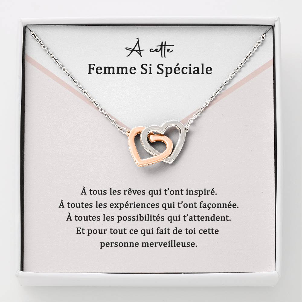 ETERNITY • Collier Femme Speciale Double Cœur - Lehnaa