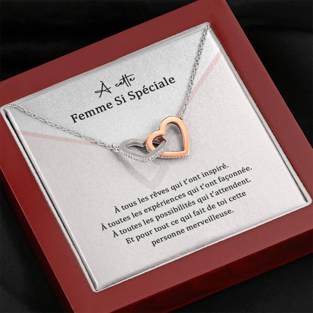 ETERNITY • Collier Femme Speciale Double Cœur - Lehnaa