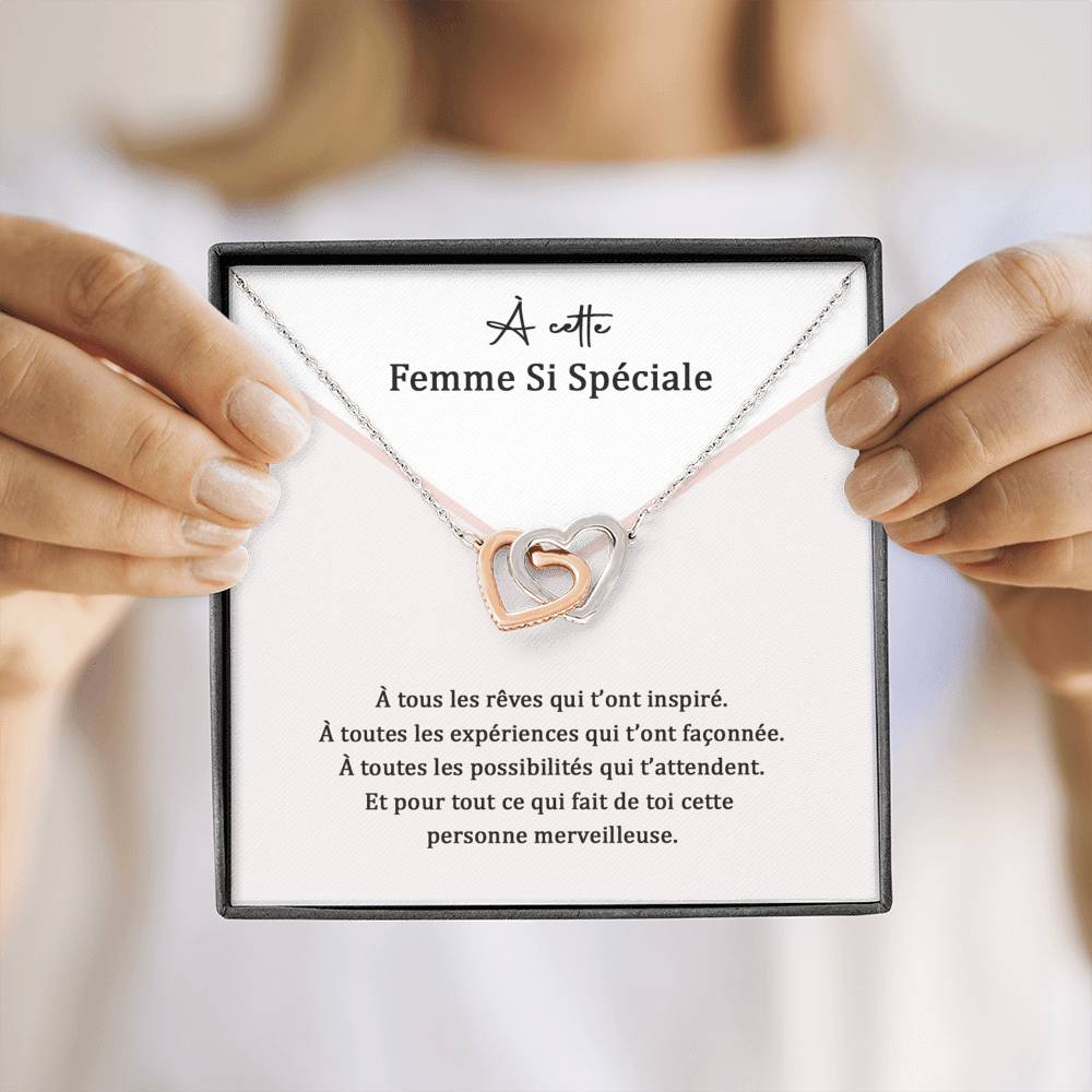 ETERNITY • Collier Femme Speciale Double Cœur - Lehnaa