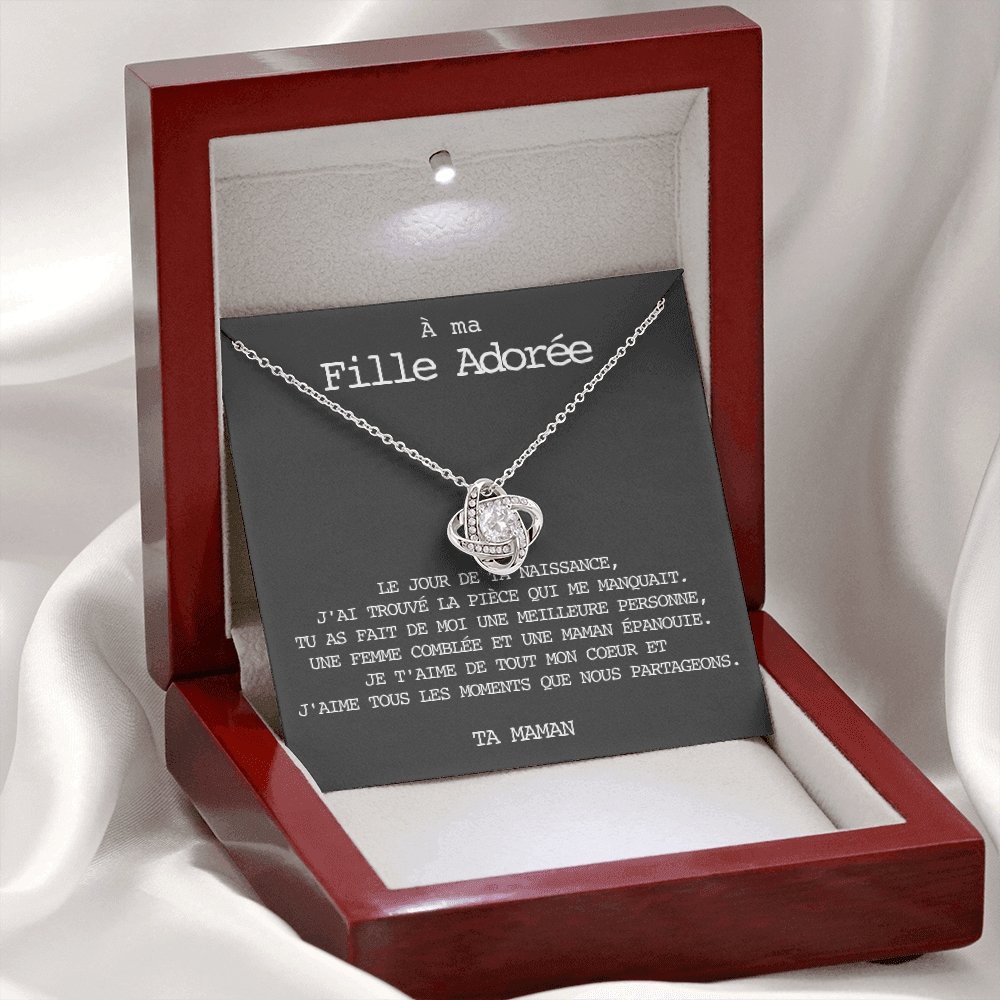 LINKY • Collier A Ma Fille Noeud d'Amour - Lehnaa