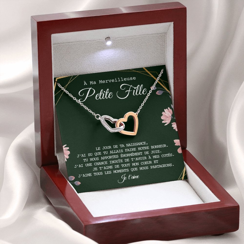 LINKY • Collier Petite-Fille Double Cœur - Lehnaa