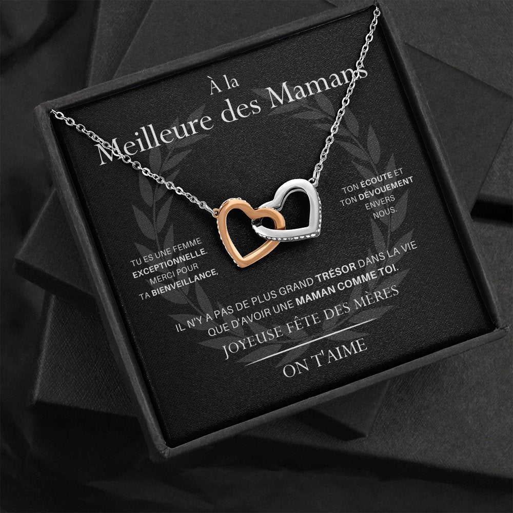 LOVYOUMOM • Collier de la fête des mères Double Cœur - Lehnaa