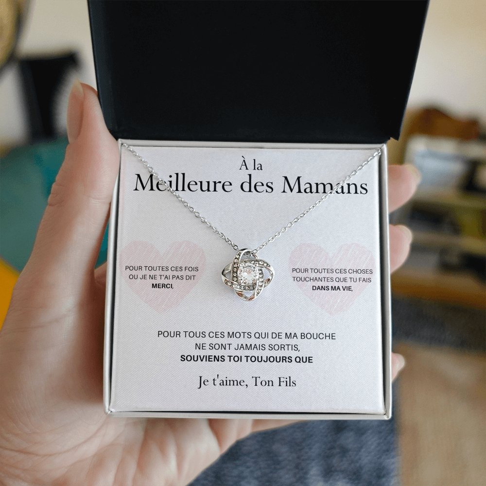 LOVYOUMOM • Collier de la fête des mères Noeud d'Amour Version Homme - Lehnaa