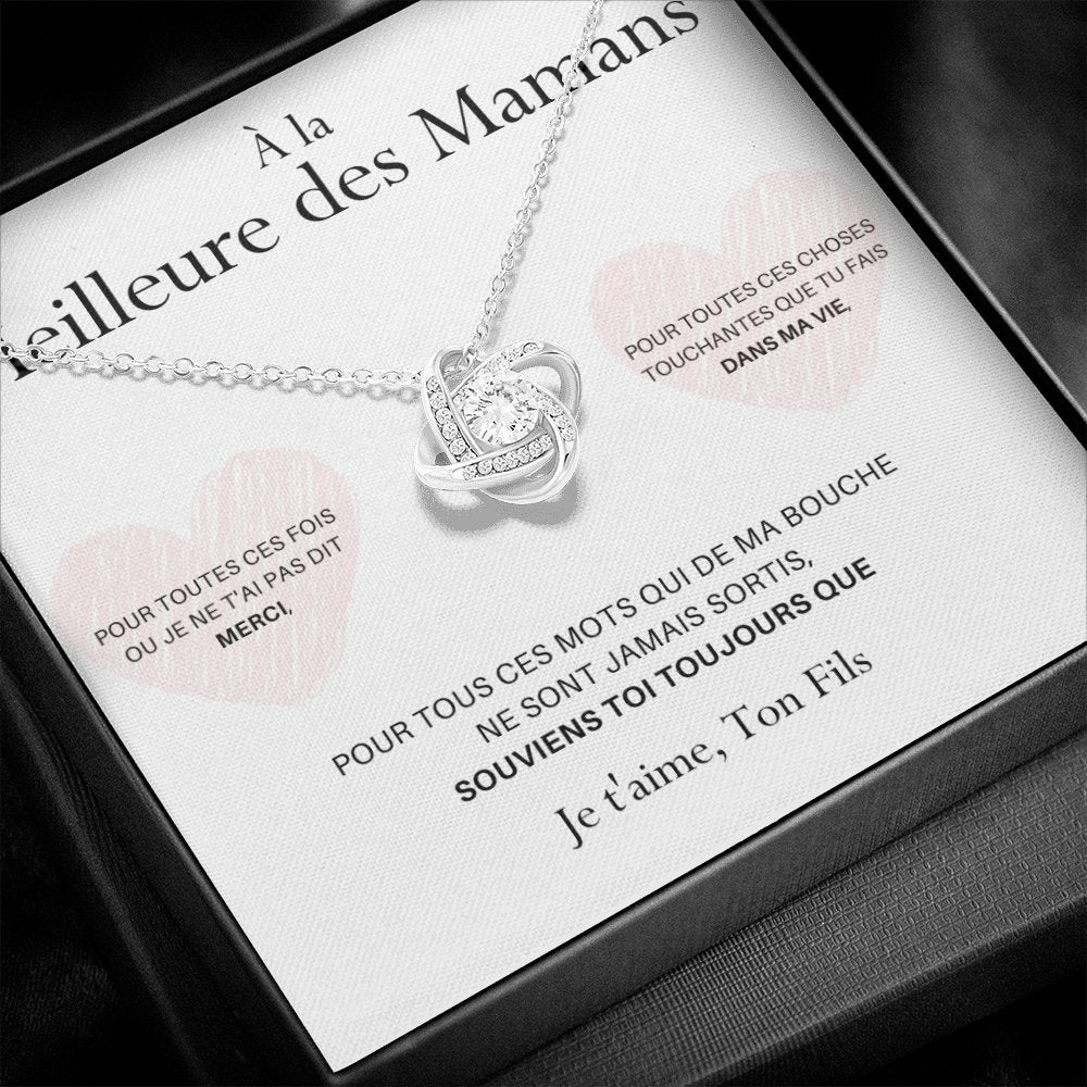 LOVYOUMOM • Collier de la fête des mères Noeud d'Amour Version Homme - Lehnaa