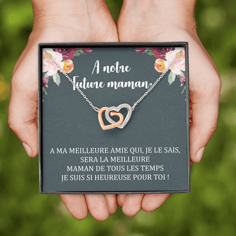 NEWMOM • Collier Future Maman Double Cœur - Lehnaa