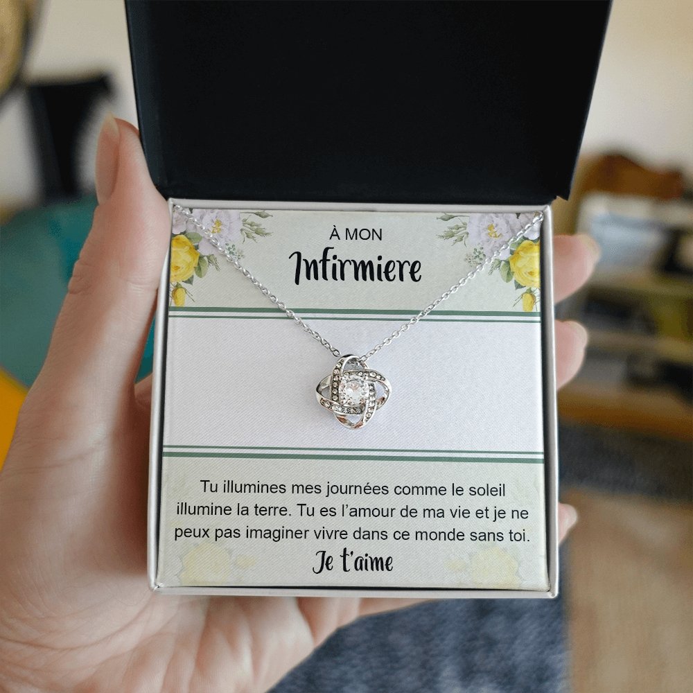 NURSE • Collier Infirmière Noeud d'Amour - Lehnaa