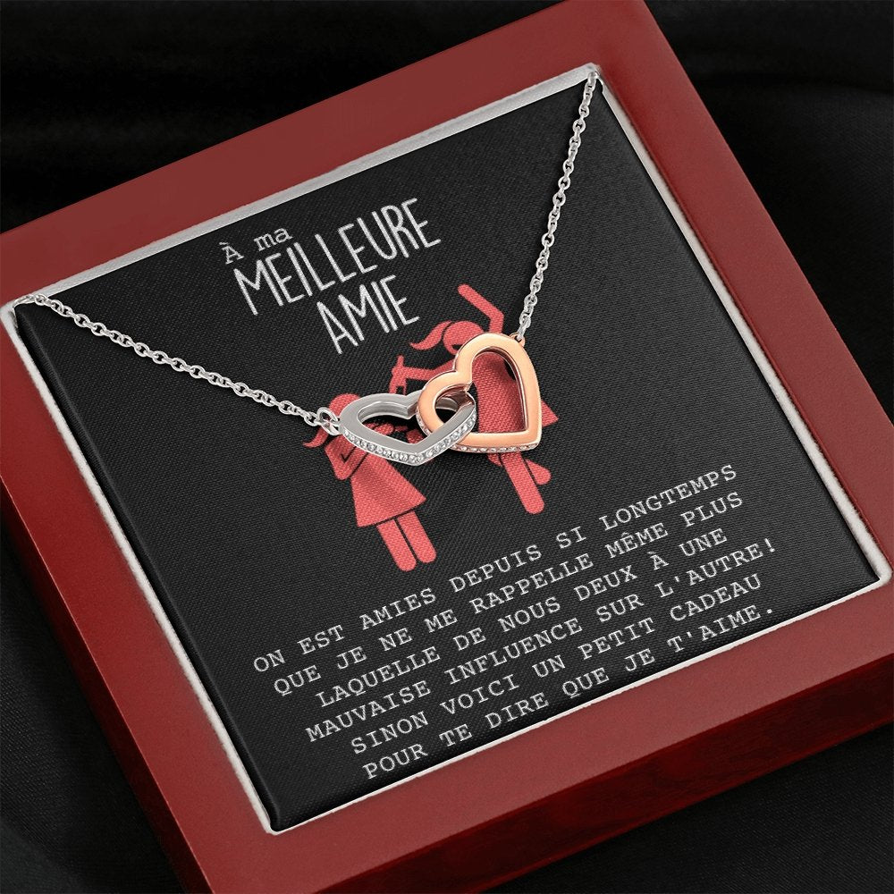 ONELOVE • Collier Meilleures Amies Double Cœur - Lehnaa