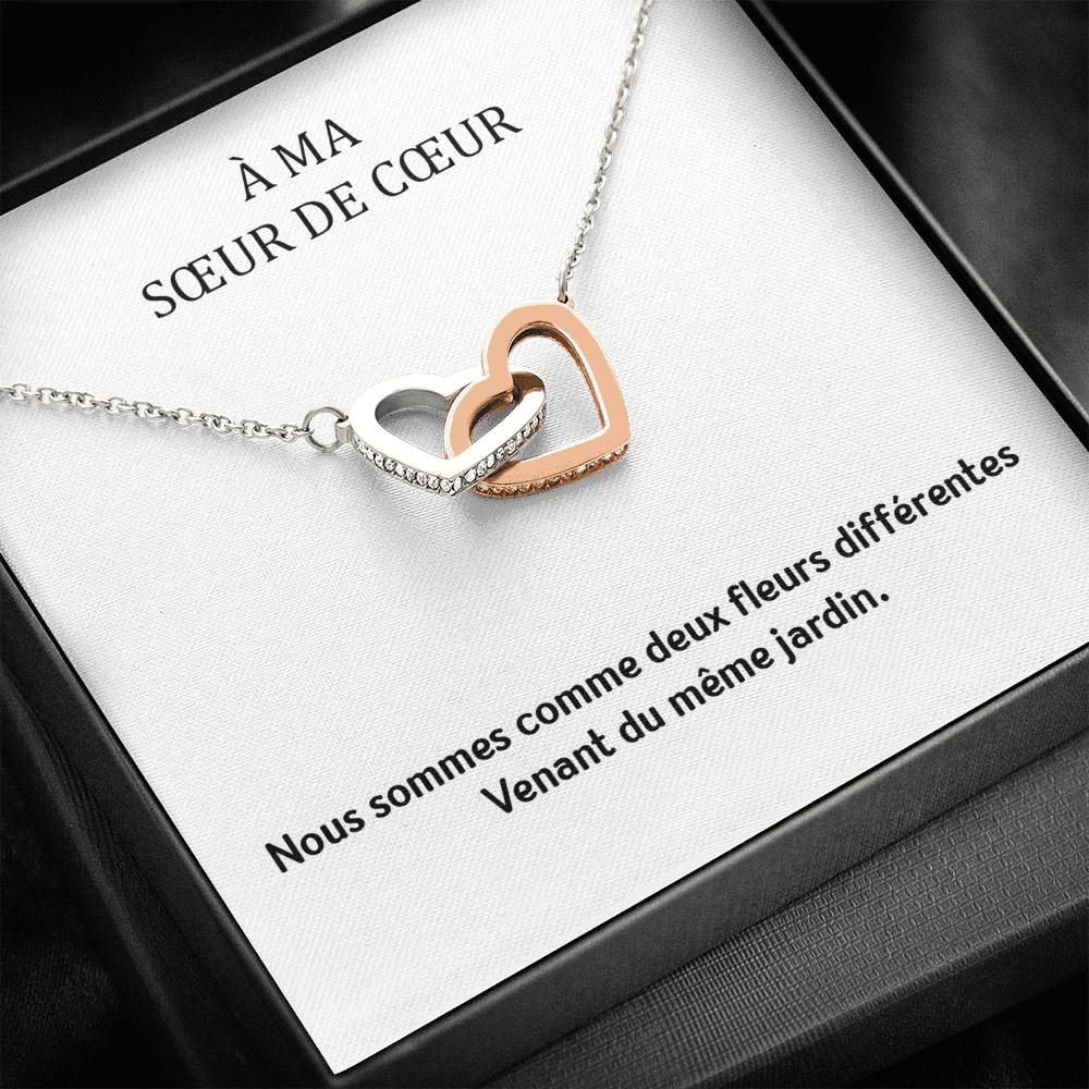ONELOVE • Collier Meilleures Amies Double Cœur - Lehnaa