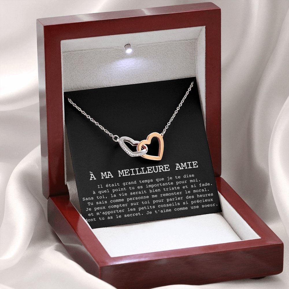 ONELOVE • Collier Meilleures Amies Double Cœur - Lehnaa