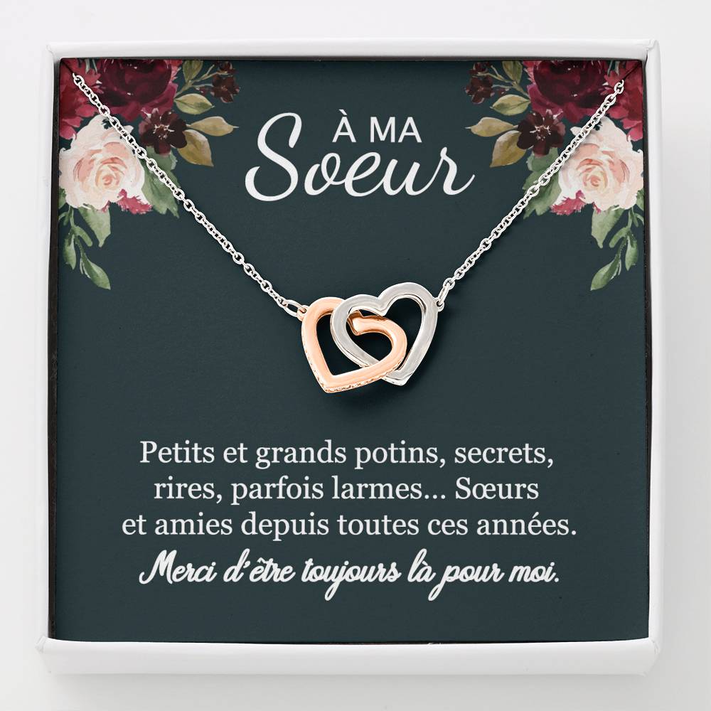 ONELOVE • Collier Sœurs Double Cœur - Lehnaa