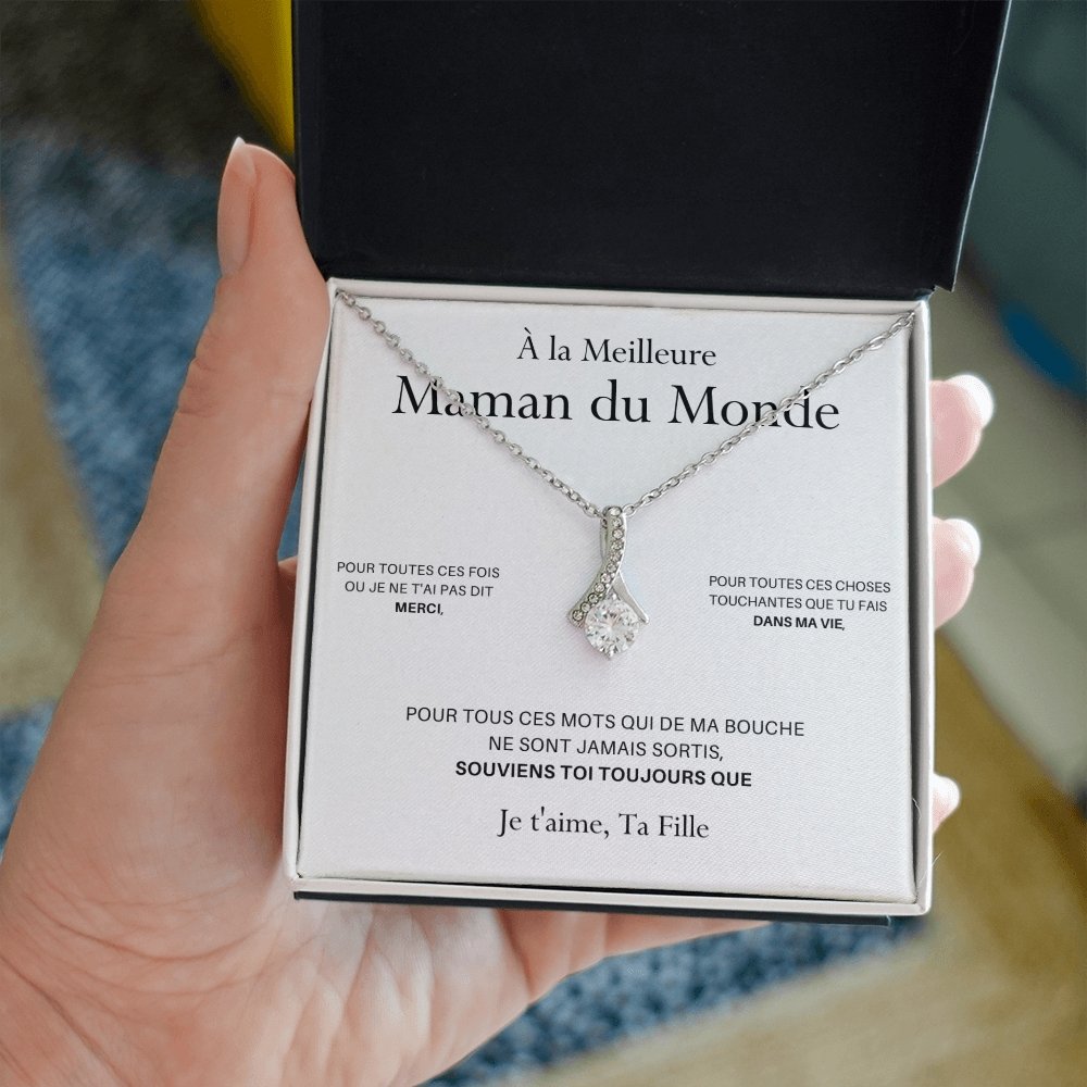 ONEMOM • Collier Déclaration Maman Elixir Version Femme - Lehnaa