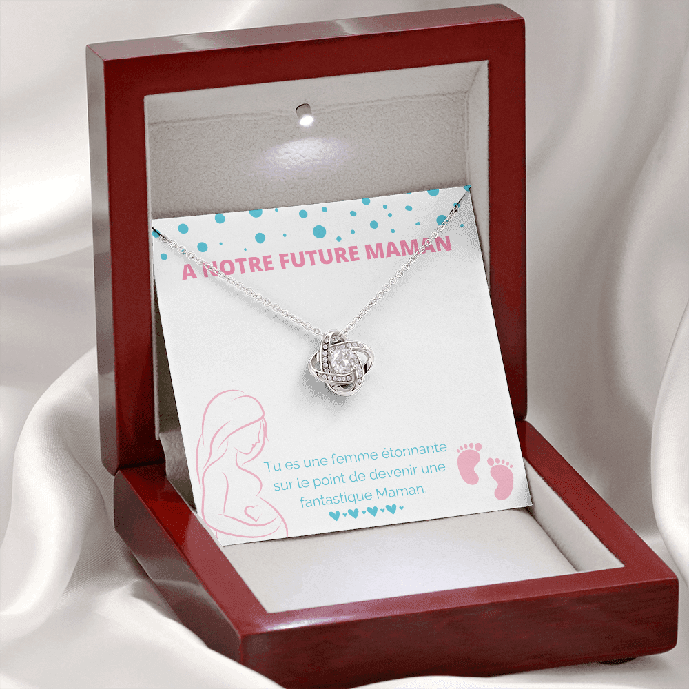 NEWMOM • Collier Future Maman Noeud d'Amour - Lehnaa