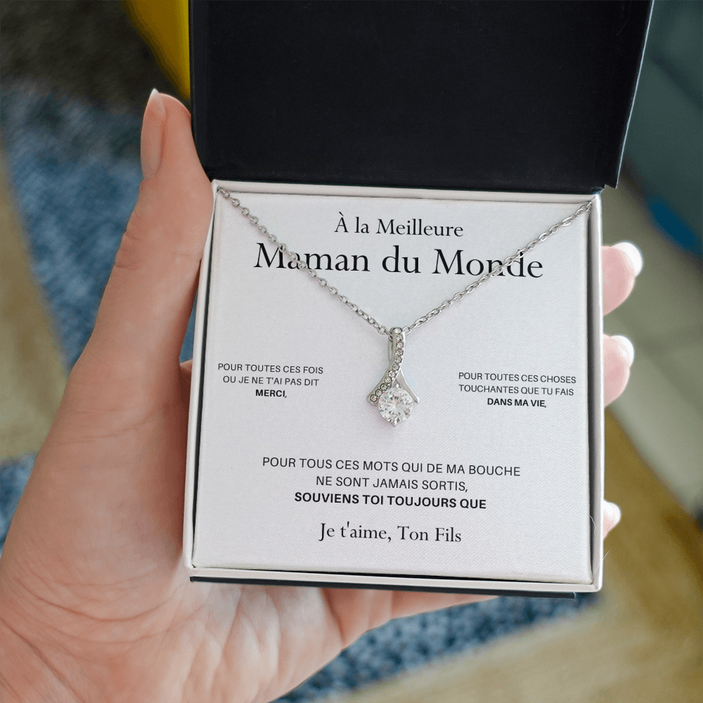 ONEMOM • Collier Déclaration Maman Elixir Version Homme - Lehnaa