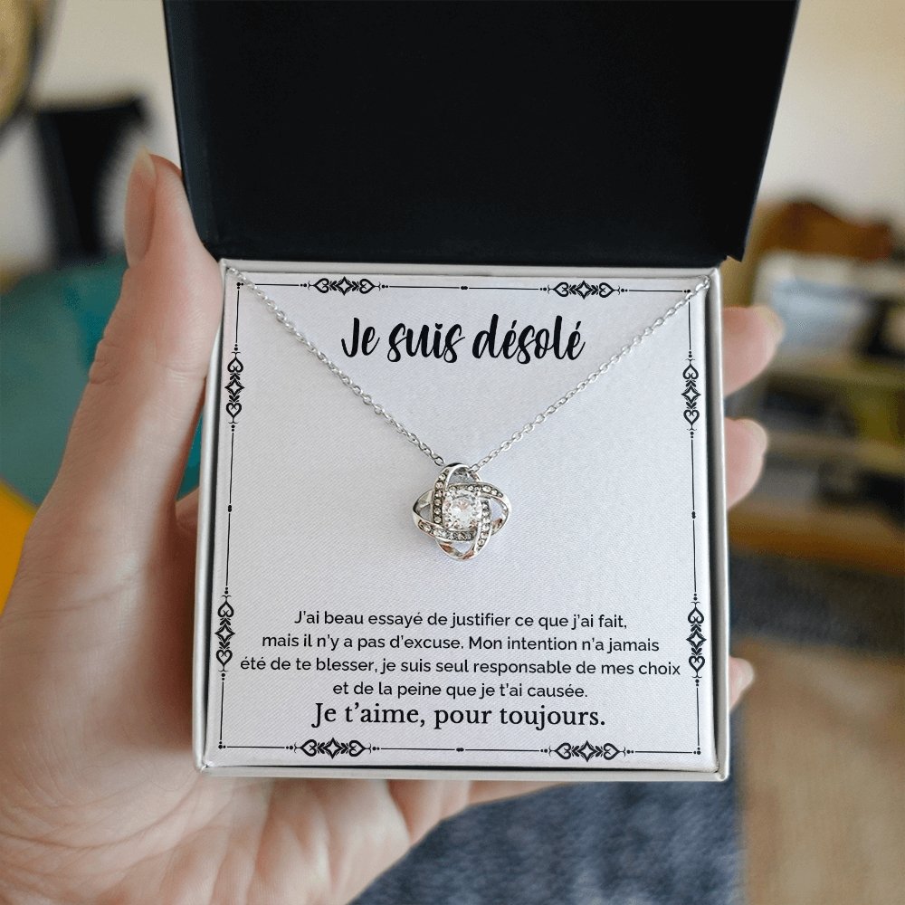 SORRY • Collier D'excuse Noeud d'Amour - Lehnaa